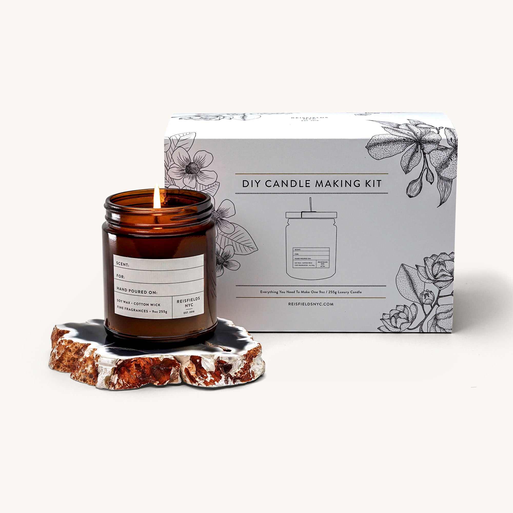 REISFIELDS DIY Candle Making Kit in Amber-Santal at Nordstrom